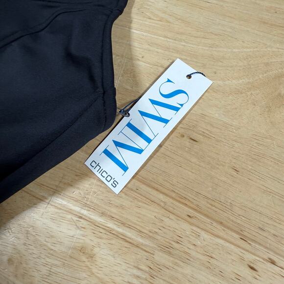 Magicsuit NWT Laguna Beach Coco Zip Front One Piece Swimsuit Black Size 10 - Picture 4 of 12